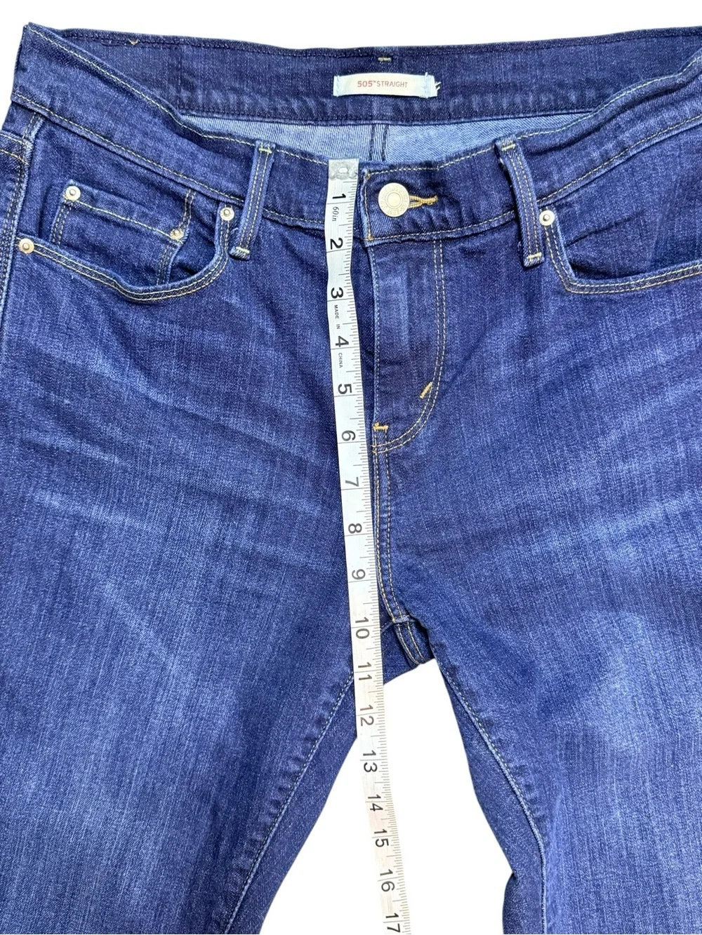 Levi’s 505 Straight Jeans Men’s 34x30 Dark Wash Classic Fit Denim